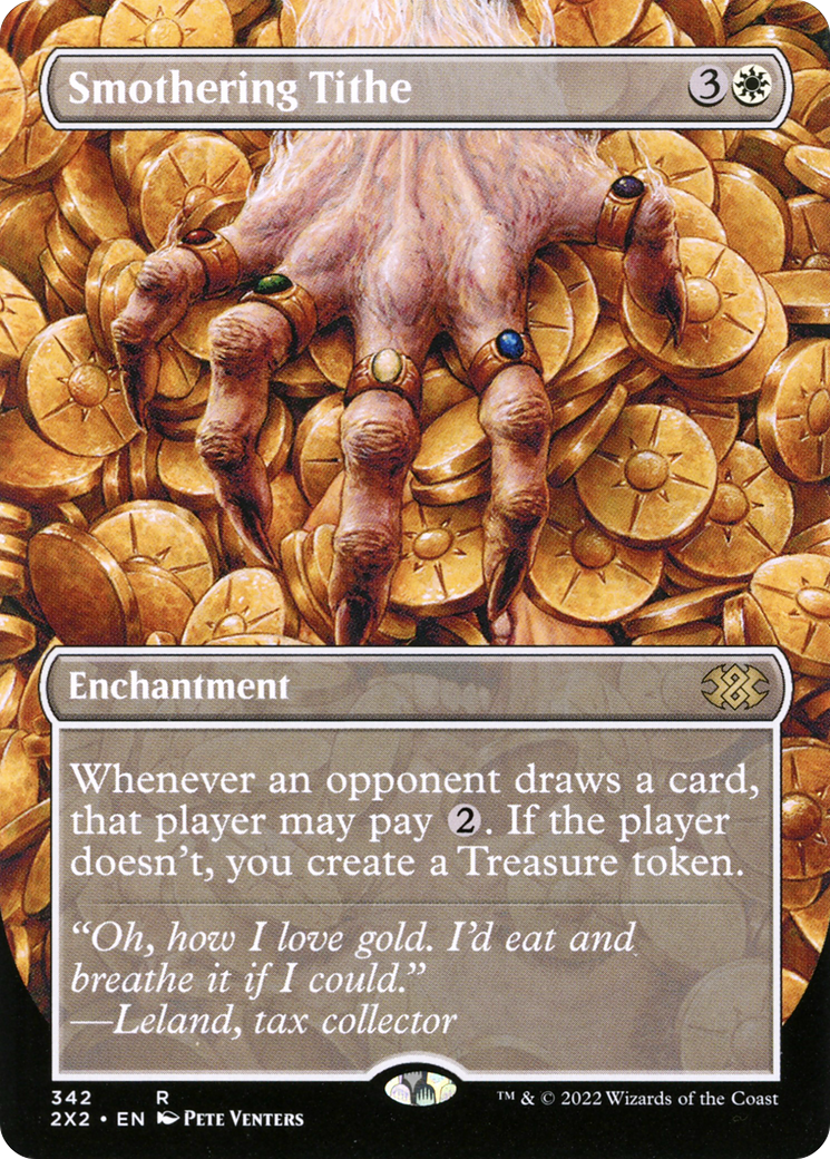 Smothering Tithe (Borderless) (2X2-342) - Double Masters 2022 - Magic The Gathering