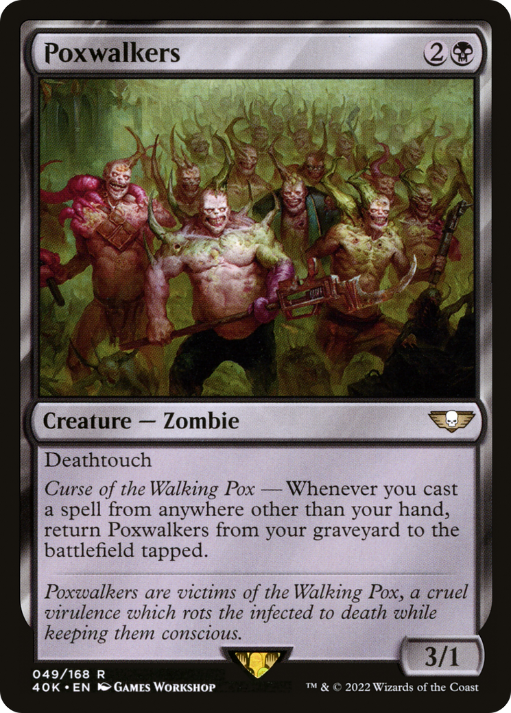 Poxwalkers (40K-049) - Warhammer 40,000 Commander - Magic The Gathering