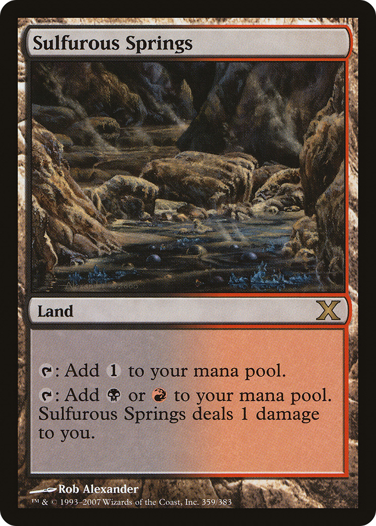 FOIL Sulfurous Springs (10E-359) - Tenth Edition - Magic The Gathering