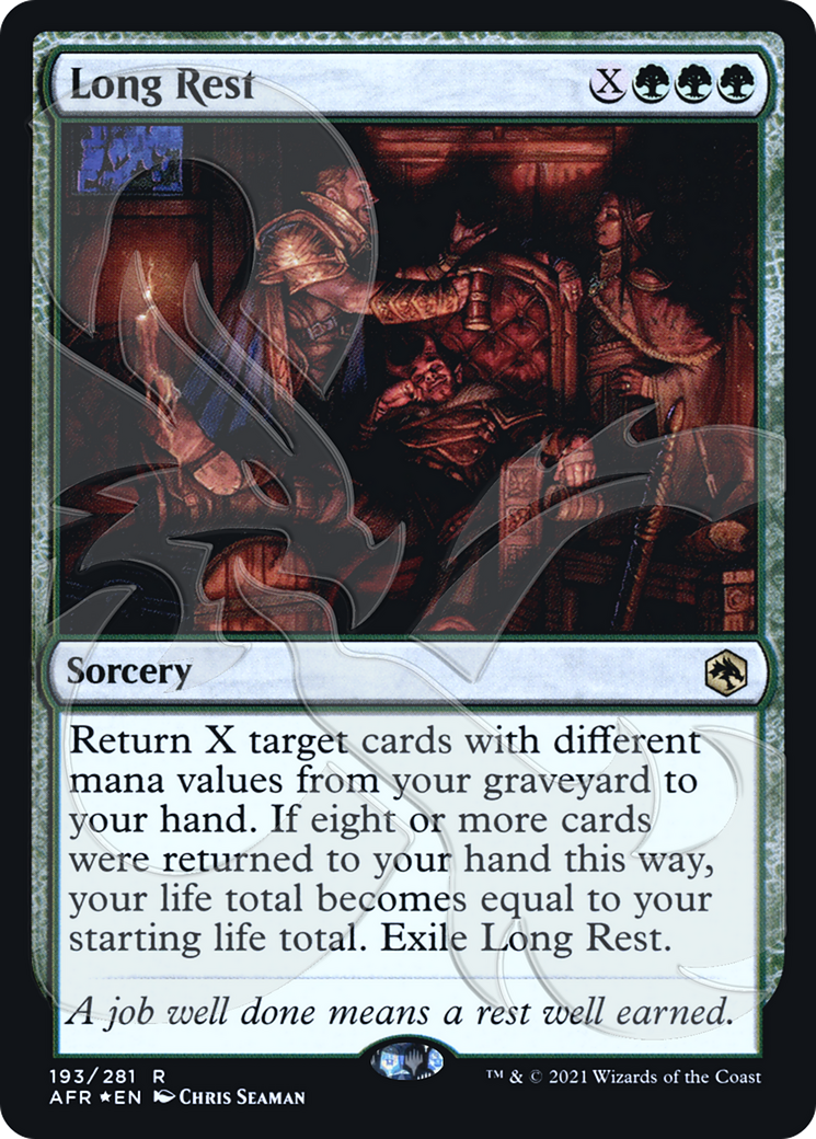 FOIL Long Rest (AFR&-193A) - Adventures in the Forgotten Realms Promos - Magic The Gathering