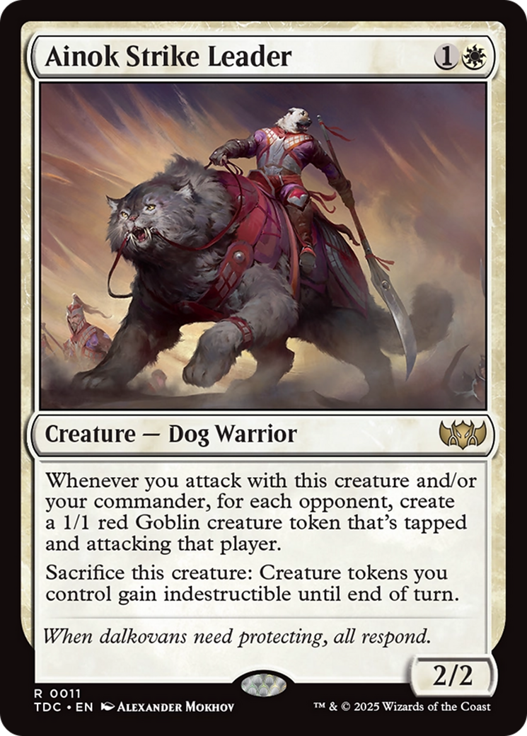 Ainok Strike Leader (TDC-011) - Commander: Tarkir: Dragonstorm - Magic The Gathering