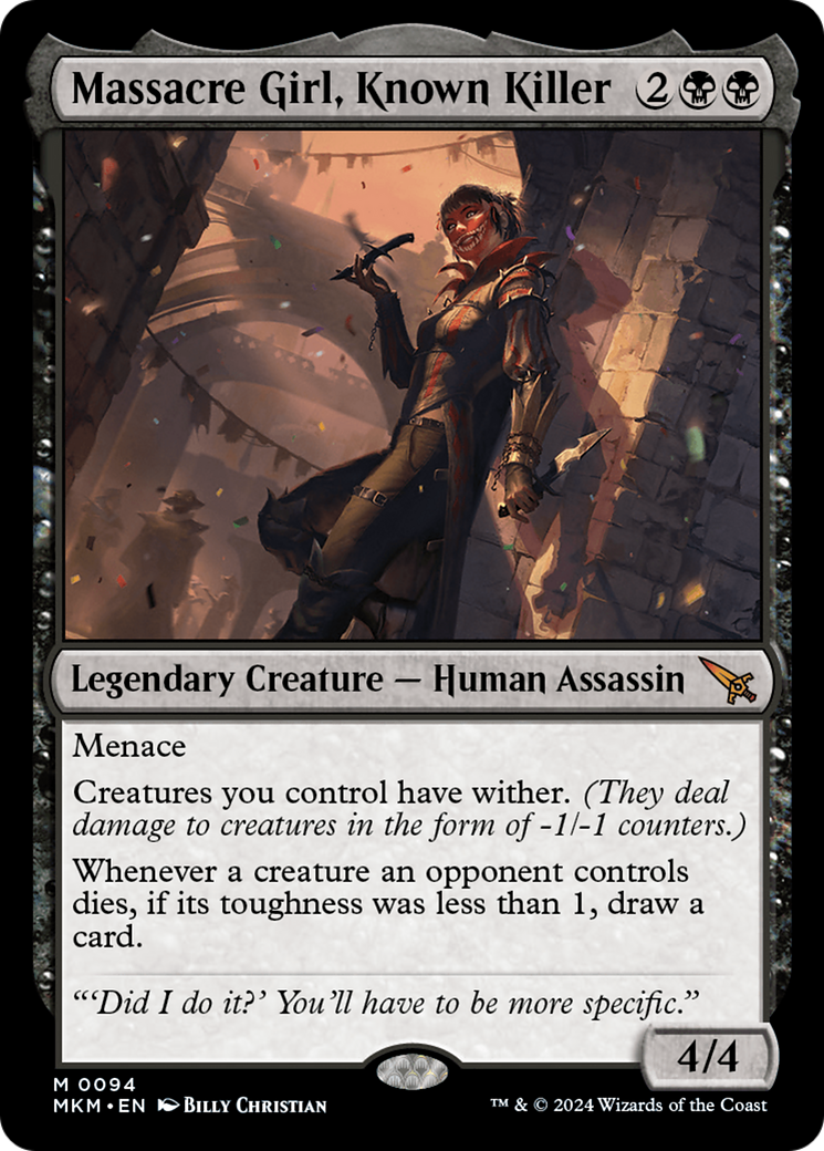 Massacre Girl, Known Killer (MKM-094) - Murders at Karlov Manor - Magic The Gathering