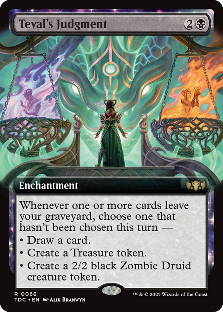 Teval's Judgment (TDC-068) - Commander: Tarkir: Dragonstorm - Magic The Gathering