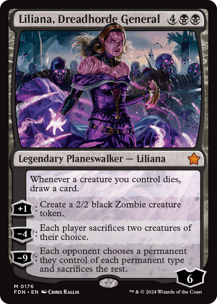 Liliana, Dreadhorde General (FDN-176) - Foundations - Magic The Gathering