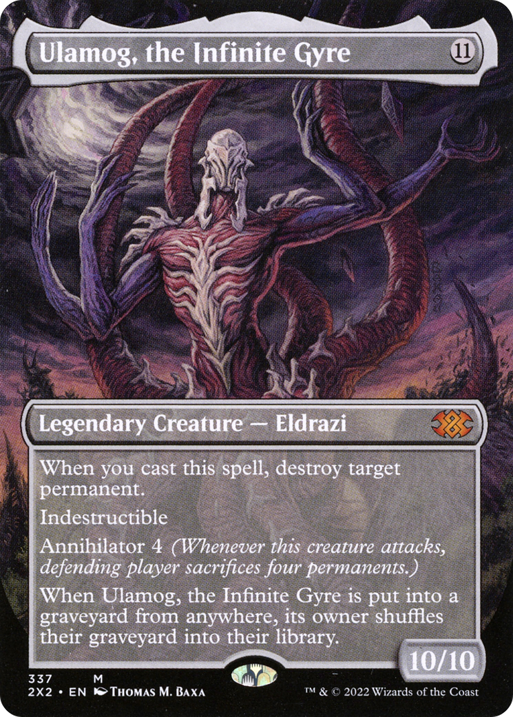 Ulamog, the Infinite Gyre (Borderless) (2X2-337) - Double Masters 2022 - Magic The Gathering
