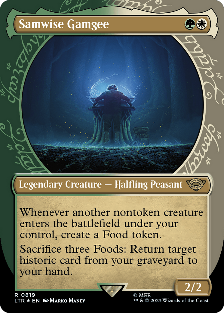 FOIL Samwise Gamgee (Showcase) (Surge Foil) (LTR-819) - The Lord of the Rings: Tales of Middle-earth - Magic The Gathering