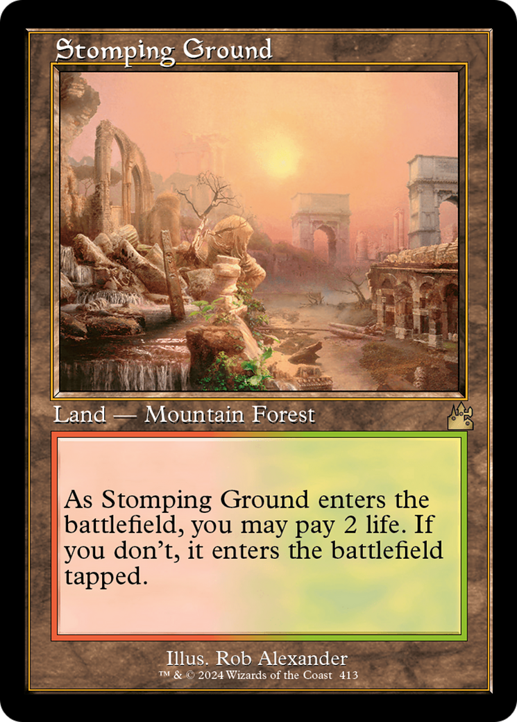 Stomping Ground (Retro Frame) (RVR-413) - Ravnica Remastered - Magic The Gathering