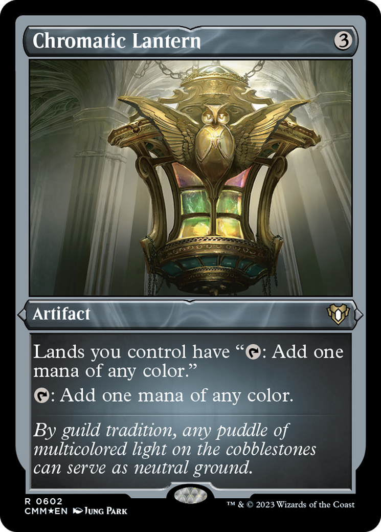 ETCHED FOIL Chromatic Lantern (CMM-602) - Commander Masters - Magic The Gathering