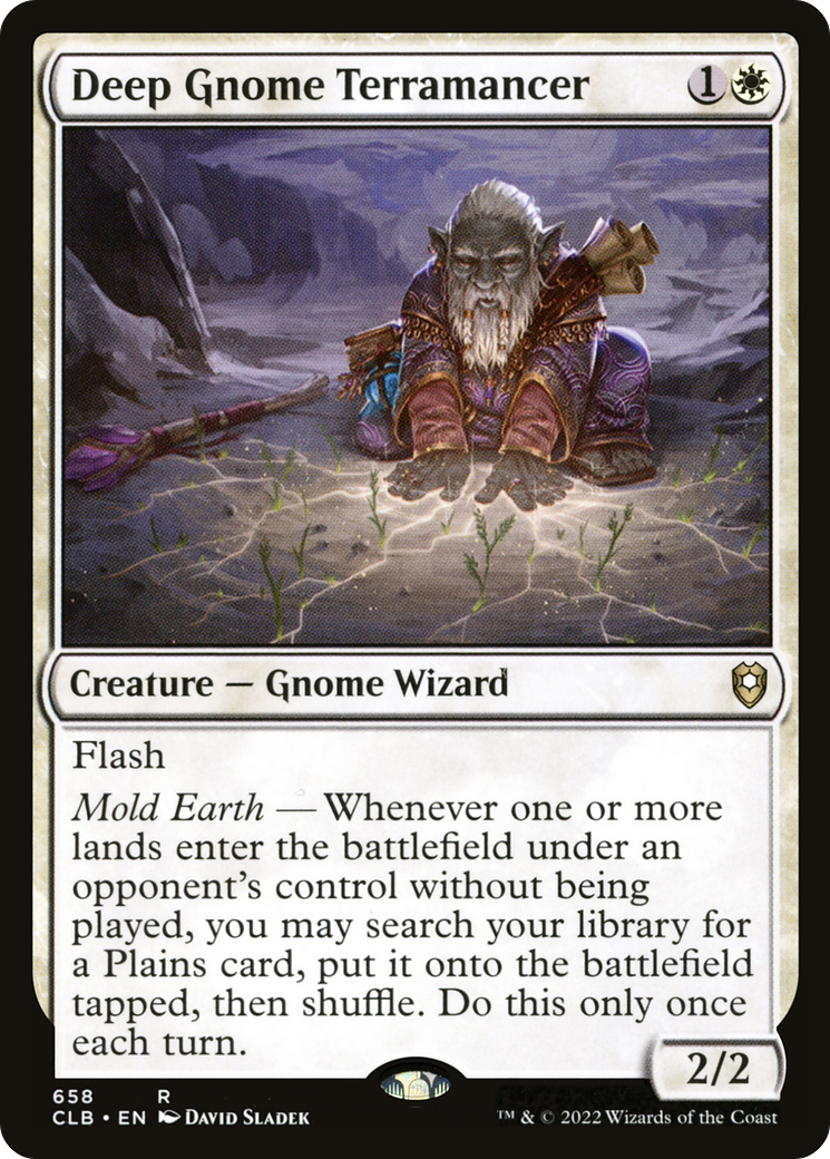 Deep Gnome Terramancer (CLB-658) - Commander Legends: Battle for Baldur's Gate - Magic The Gathering