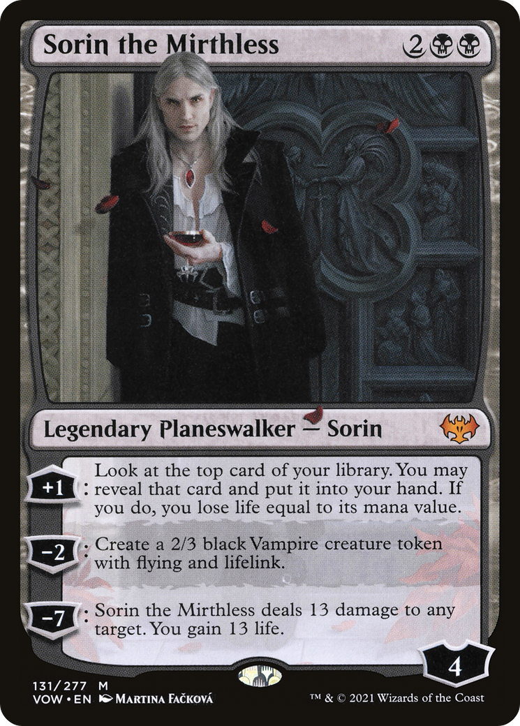Sorin the Mirthless (VOW-131) - Innistrad: Crimson Vow - Magic The Gathering