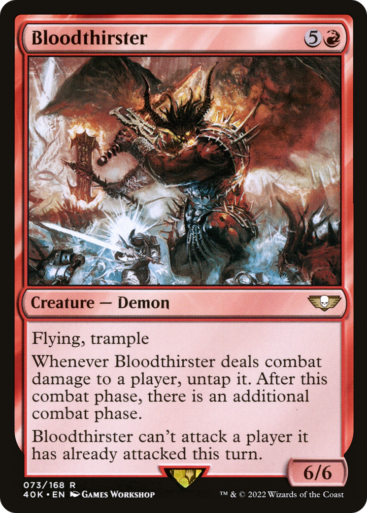 Bloodthirster (40K-073) - Warhammer 40,000 Commander - Magic The Gathering