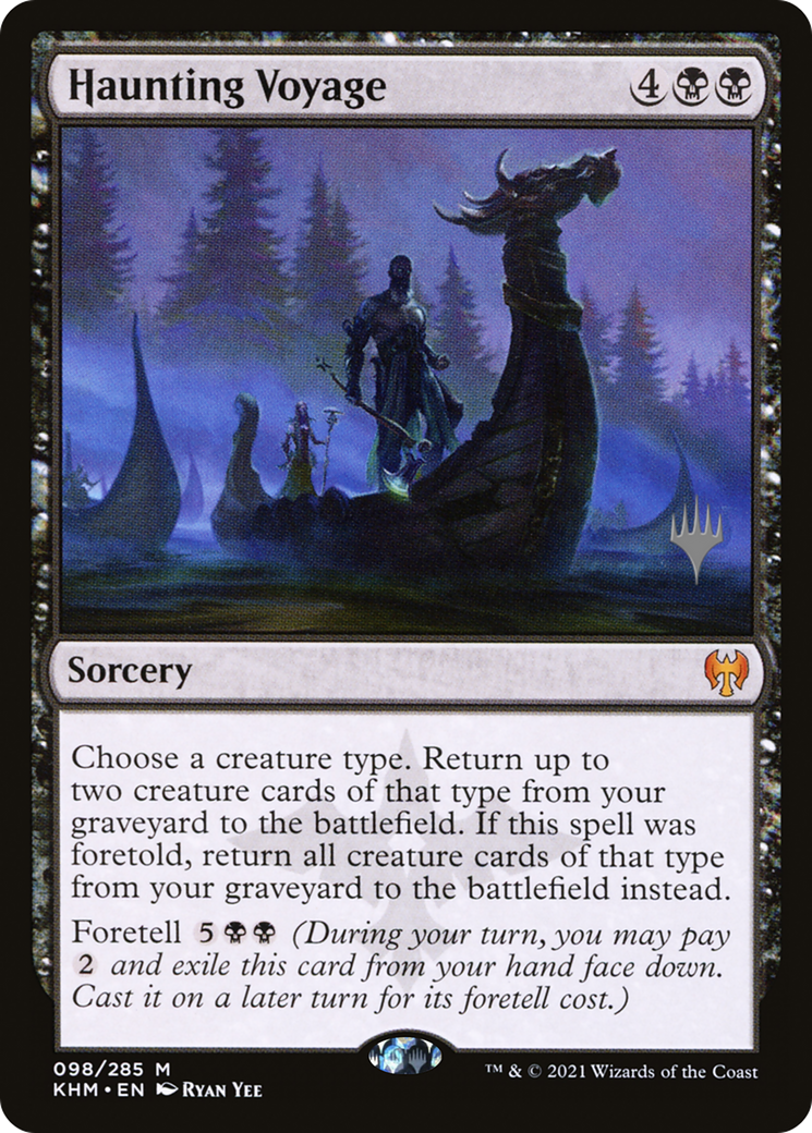 FOIL Haunting Voyage (PPKHM-98P) - Kaldheim Promos - Magic The Gathering