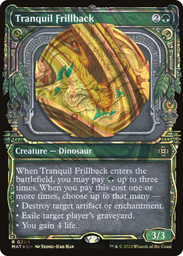 FOIL Tranquil Frillback (Halo Foil) (MAT-204) - March of the Machine: The Aftermath - Magic The Gathering