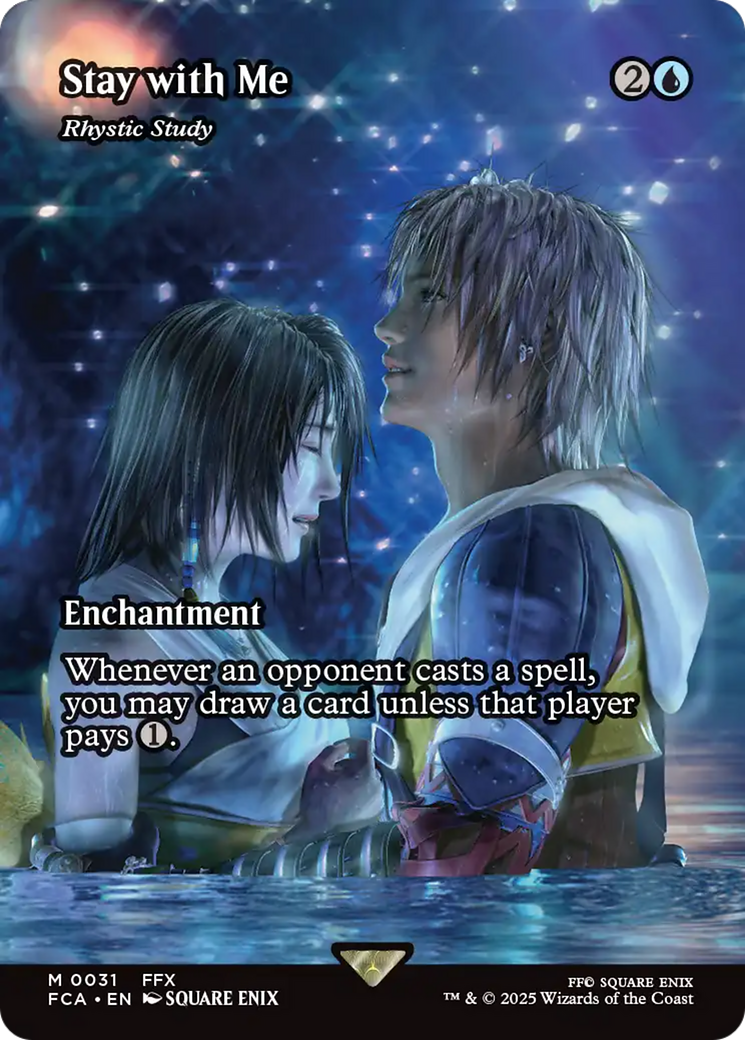 Stay with Me - Rhystic Study (Showcase) (FCA-031) - FINAL FANTASY: Through the Ages - Magic The Gathering