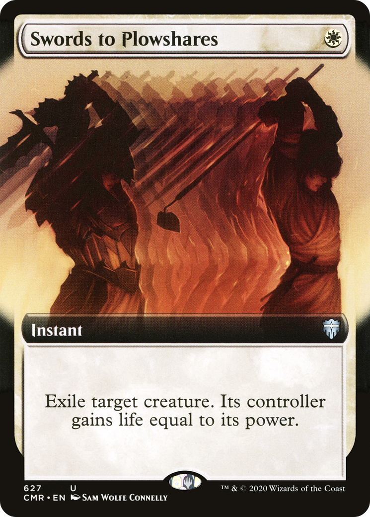 Swords to Plowshares (Extended Art) (CMR-627) - Commander Legends - Magic The Gathering