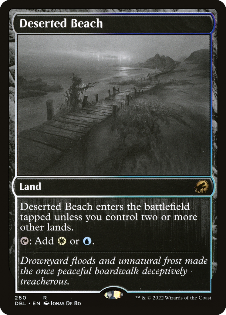 Deserted Beach (DBL-260) - Innistrad: Double Feature - Magic The Gathering