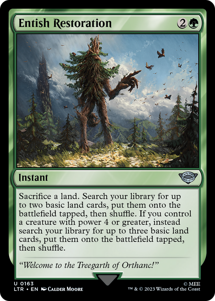 Entish Restoration (LTR-163) - The Lord of the Rings: Tales of Middle-earth - Magic The Gathering