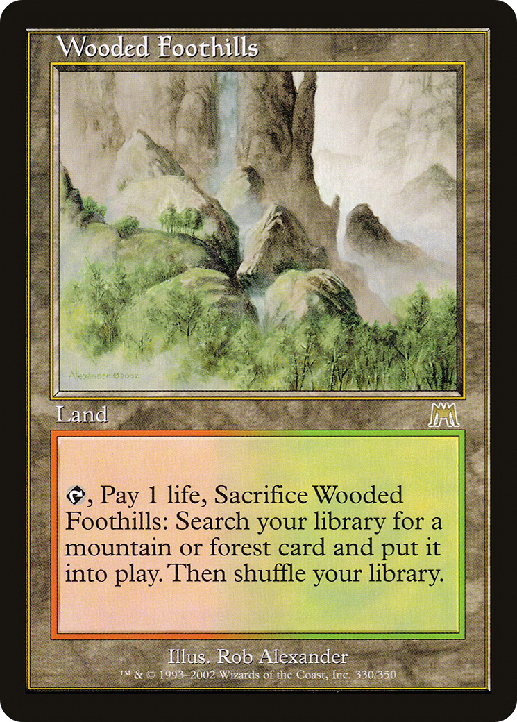 Wooded Foothills (ONS-330) - Onslaught - Magic The Gathering