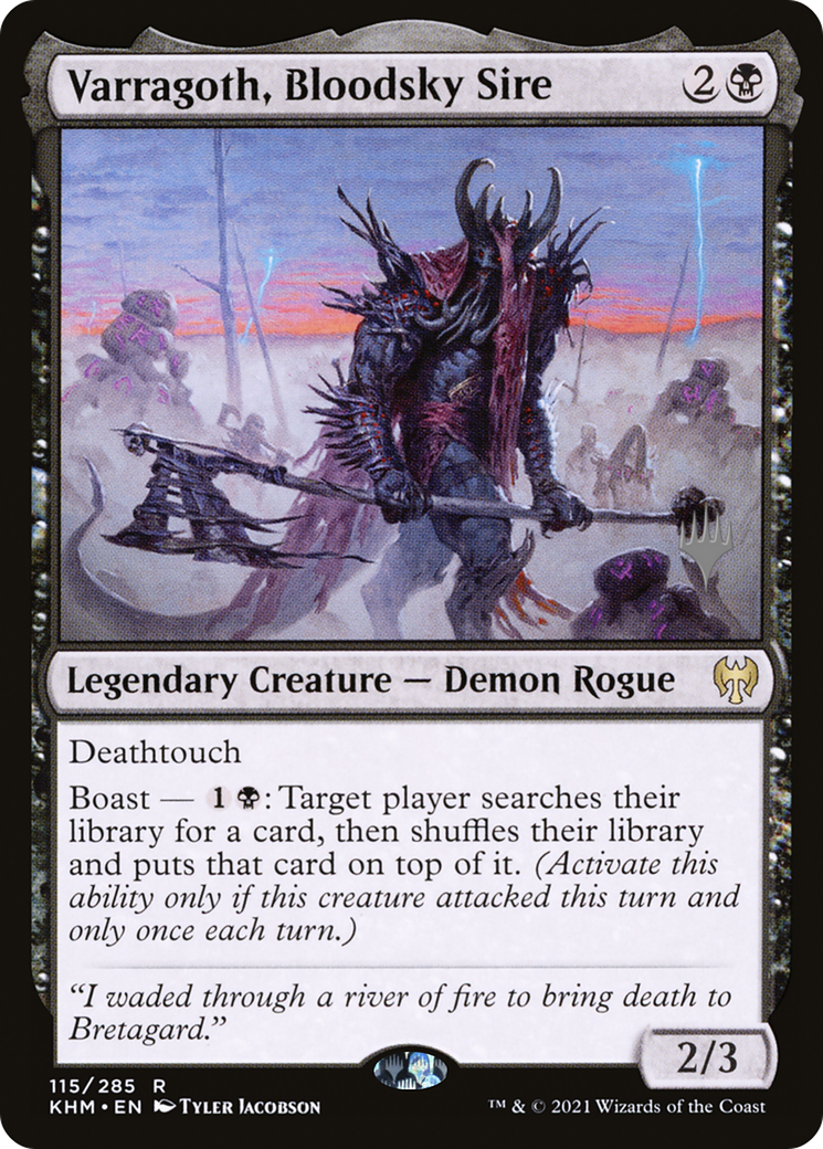 FOIL Varragoth, Bloodsky Sire (PPKHM-115P) - Kaldheim Promos - Magic The Gathering