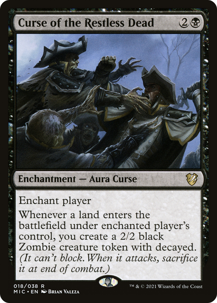 Curse of the Restless Dead (MIC-018) - Midnight Hunt Commander - Magic The Gathering