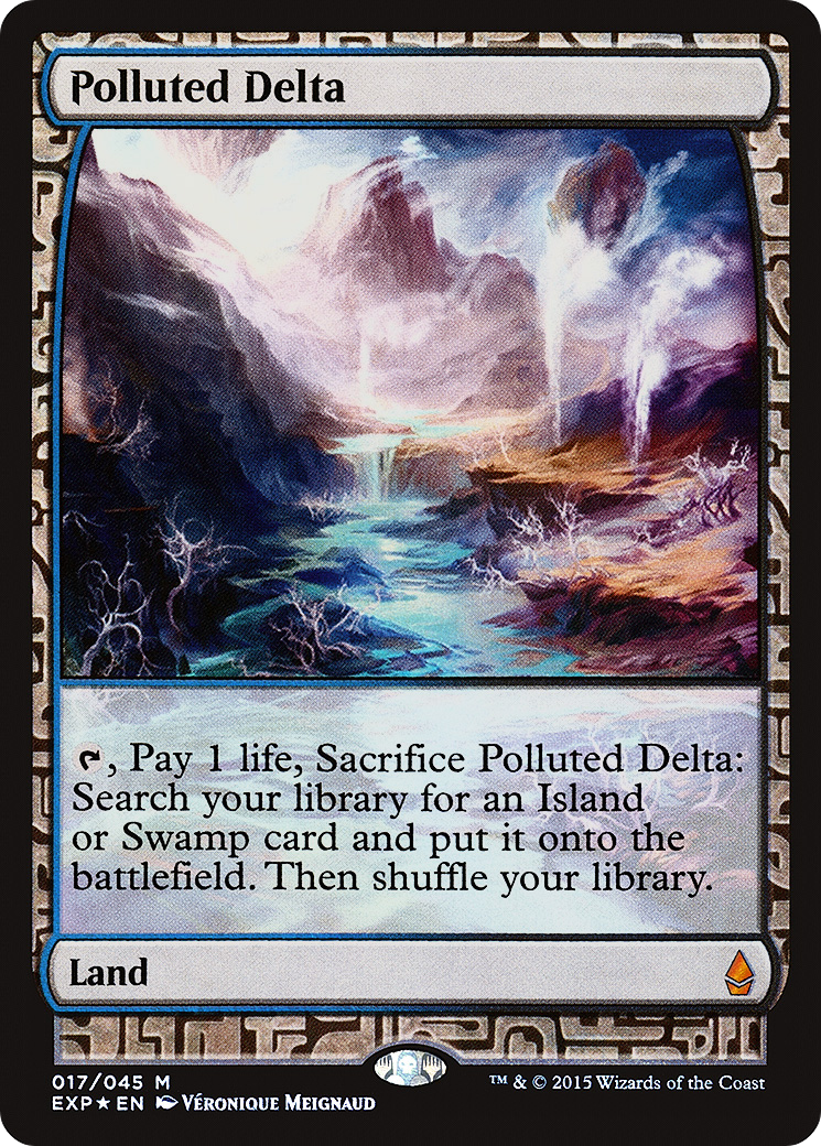 FOIL Polluted Delta (EXP-017) - Zendikar Expeditions - Magic The Gathering