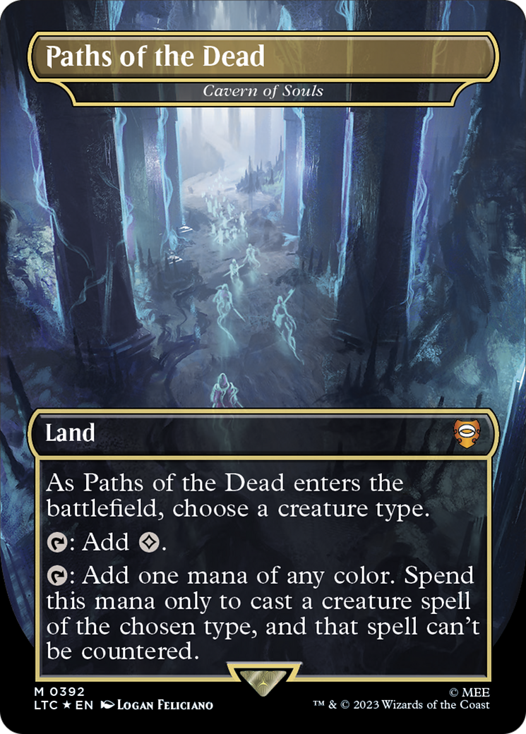 FOIL Paths of the Dead - Cavern of Souls (Surge Foil) (LTC-392) - Tales of Middle-earth Commander - Magic The Gathering