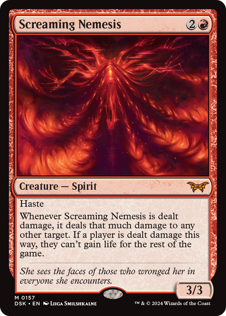 Screaming Nemesis (DSK-157) - Duskmourn: House of Horror - Magic The Gathering