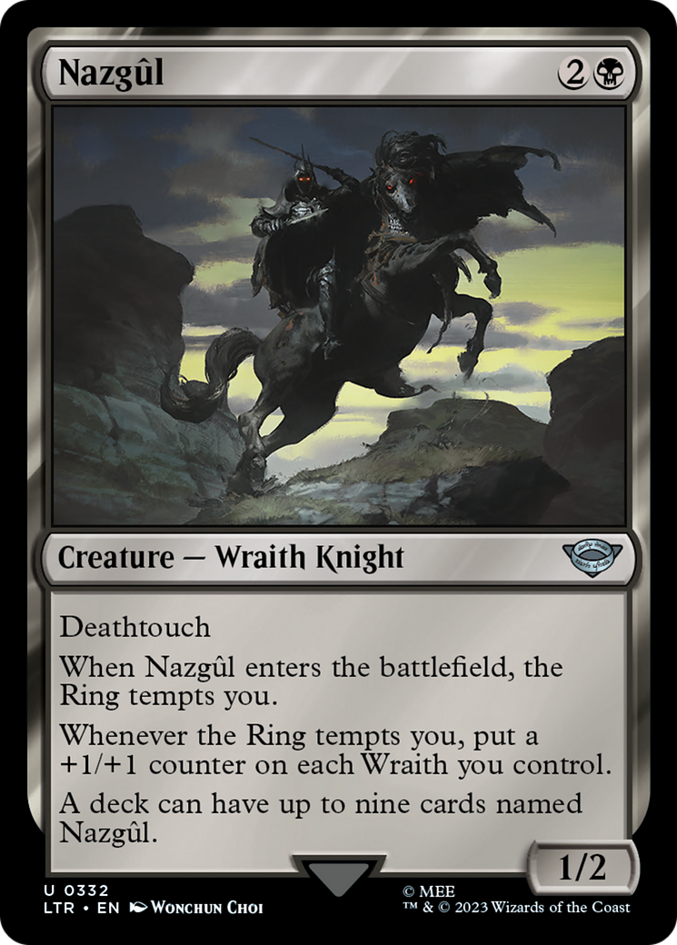 FOIL Nazgul (0332) (LTR-332) - The Lord of the Rings: Tales of Middle-earth - Magic The Gathering