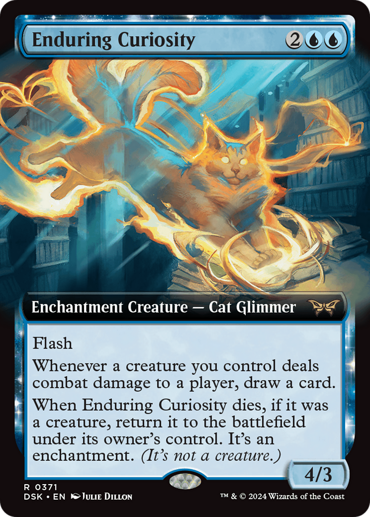FOIL Enduring Curiosity (DSK-371) - Duskmourn: House of Horror - Magic The Gathering
