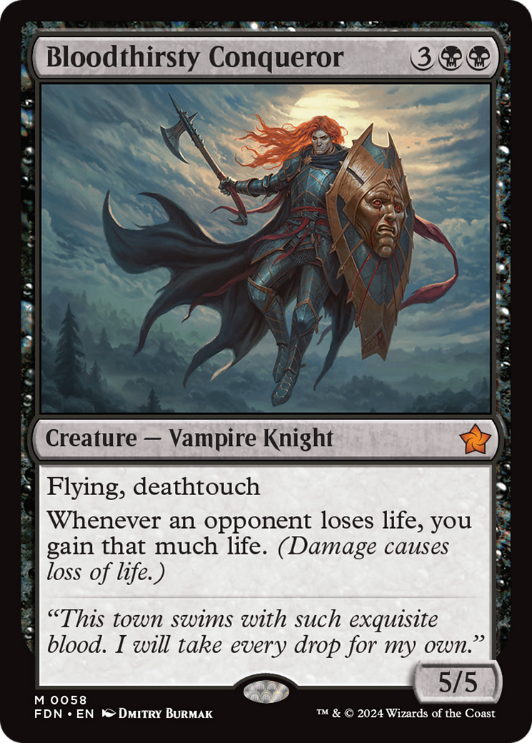 Bloodthirsty Conqueror (FDN-058) - Foundations - Magic The Gathering