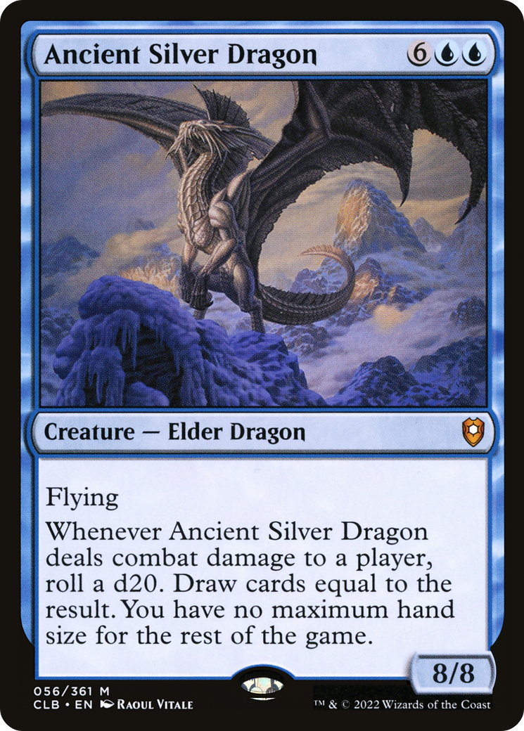Ancient Silver Dragon (CLB-056) - Commander Legends: Battle for Baldur's Gate - Magic The Gathering