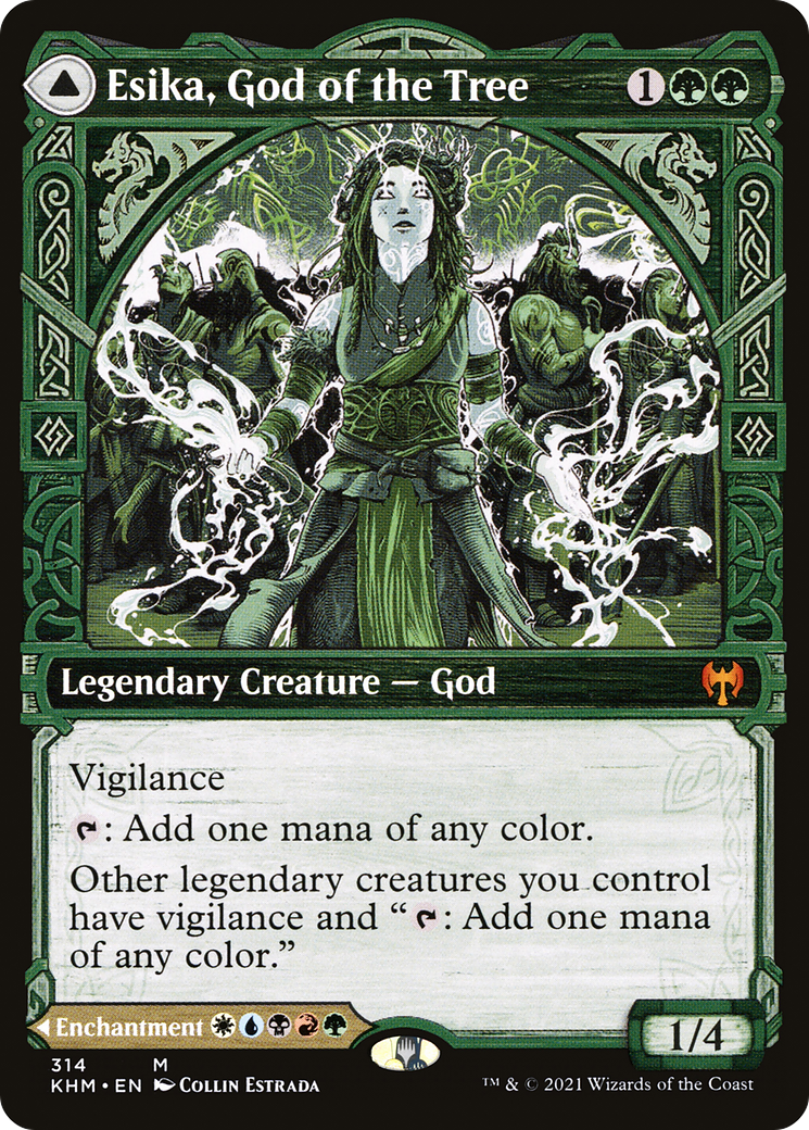 FOIL Esika, God of the Tree (Showcase) (KHM-314) - Kaldheim - Magic The Gathering
