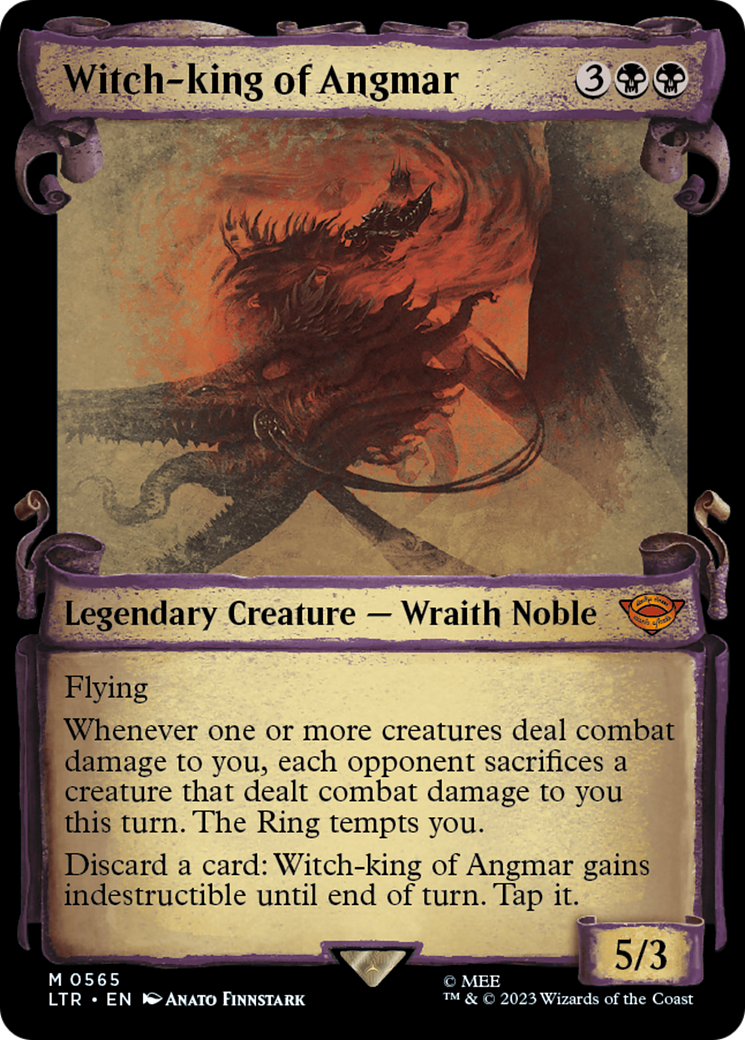 Witch-king of Angmar (Showcase Scrolls) (LTR-565) - The Lord of the Rings: Tales of Middle-earth - Magic The Gathering