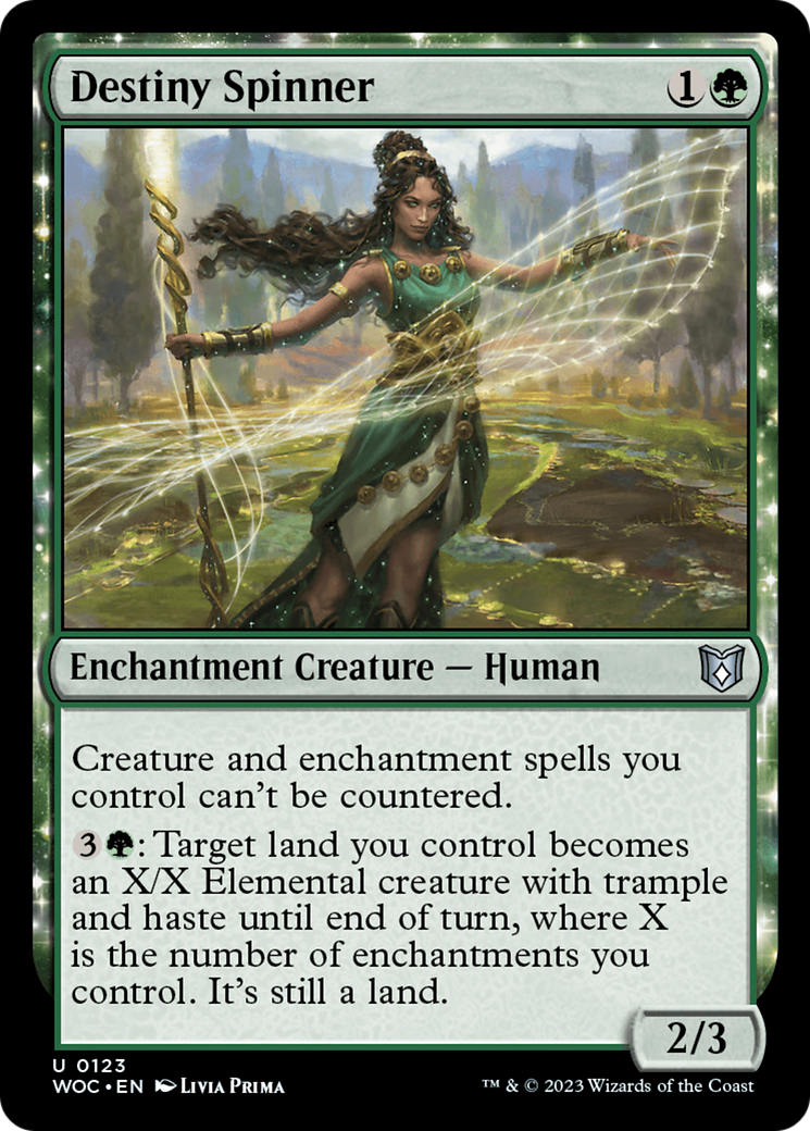 Destiny Spinner (WOC-123) - Wilds of Eldraine Commander - Magic The Gathering