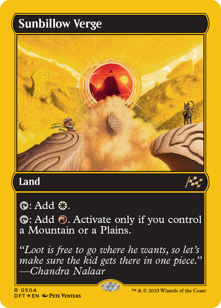 FOIL Sunbillow Verge (DFT-504) - Aetherdrift - Magic The Gathering