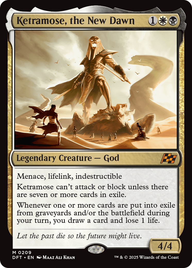 FOIL Ketramose, the New Dawn (DFT-209) - Aetherdrift - Magic The Gathering