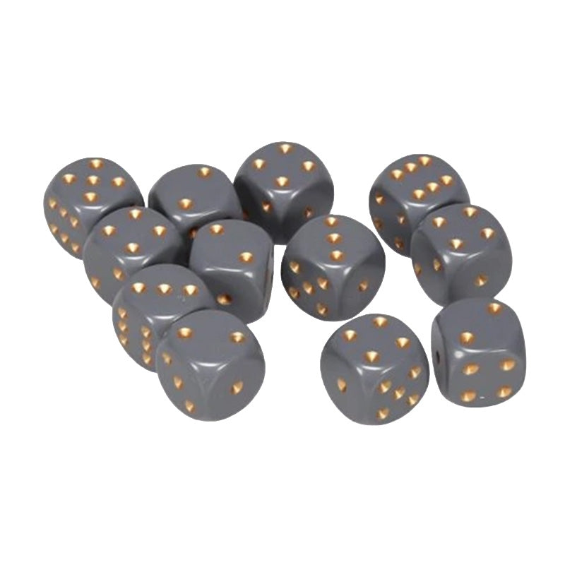 CHX 25820 Opaque 12mm D6 Dark Grey/Copper Block (36 Dice)