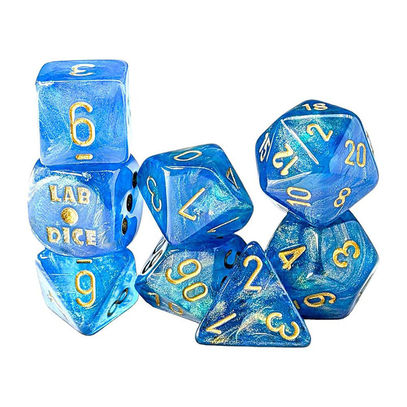 CHX 30079 Shimmer Aqueous / Gold 7-Die Polyhedral Set