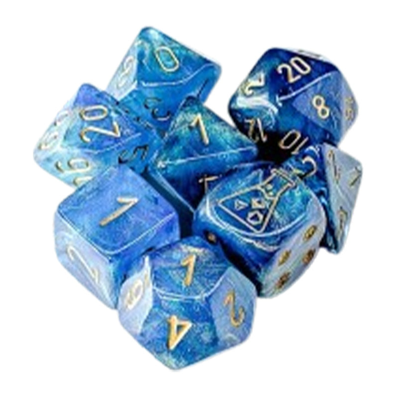 CHX 30079 Shimmer Aqueous / Gold 7-Die Polyhedral Set