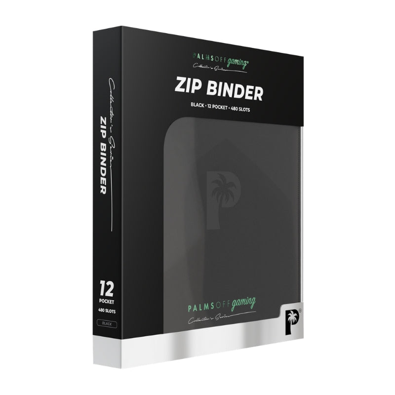 Collector's Series 12 Pocket Zip Trading Card Binder - BLACK