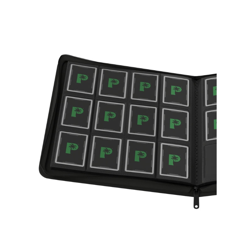 Collector's Series 12 Pocket Zip Trading Card Binder - BLACK