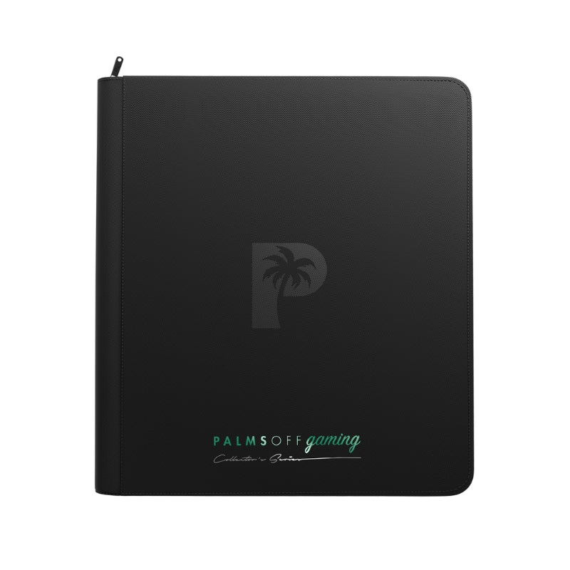 Collector's Series 12 Pocket Zip Trading Card Binder - BLACK