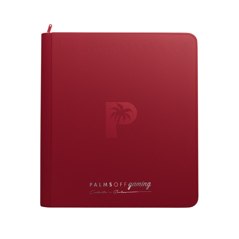 Collector's Series 12 Pocket Zip Trading Card Binder - RED
