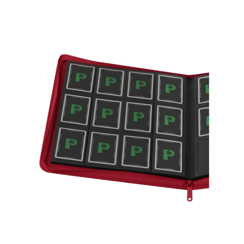 Collector's Series 12 Pocket Zip Trading Card Binder - RED