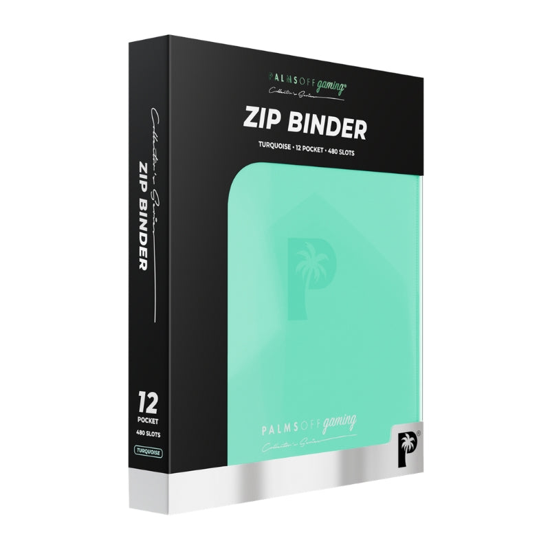 Collector's Series 12 Pocket Zip Trading Card Binder - TURQUOISE