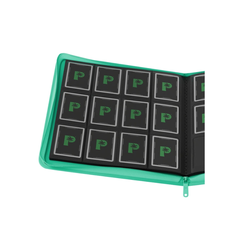 Collector's Series 12 Pocket Zip Trading Card Binder - TURQUOISE