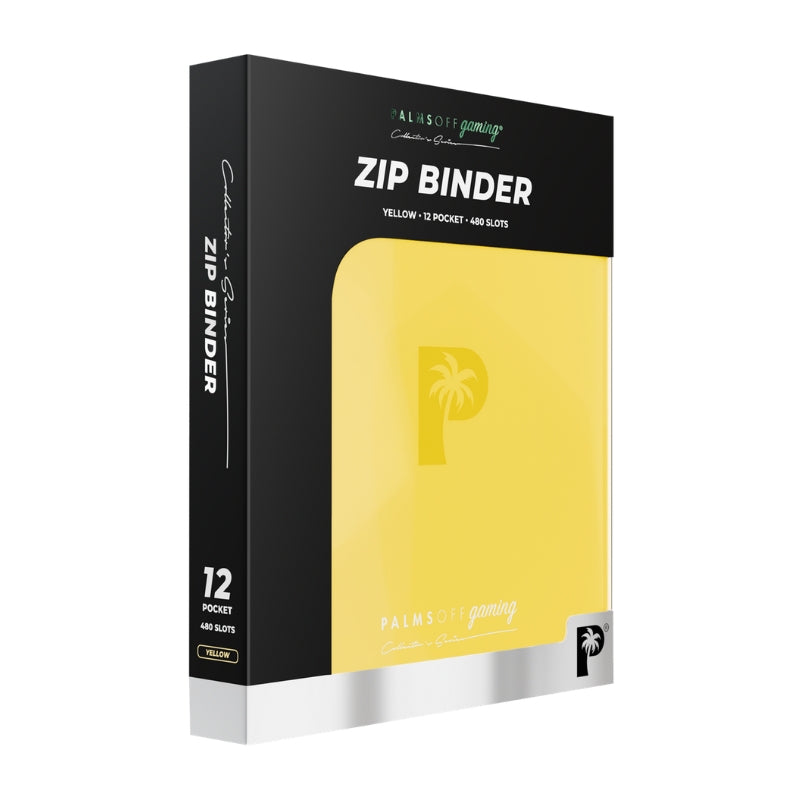 Collector's Series 12 Pocket Zip Trading Card Binder - YELLOW