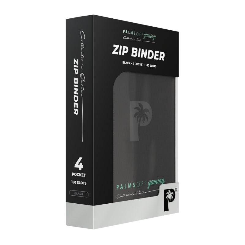Collector's Series 4 Pocket Zip Trading Card Binder BLACK