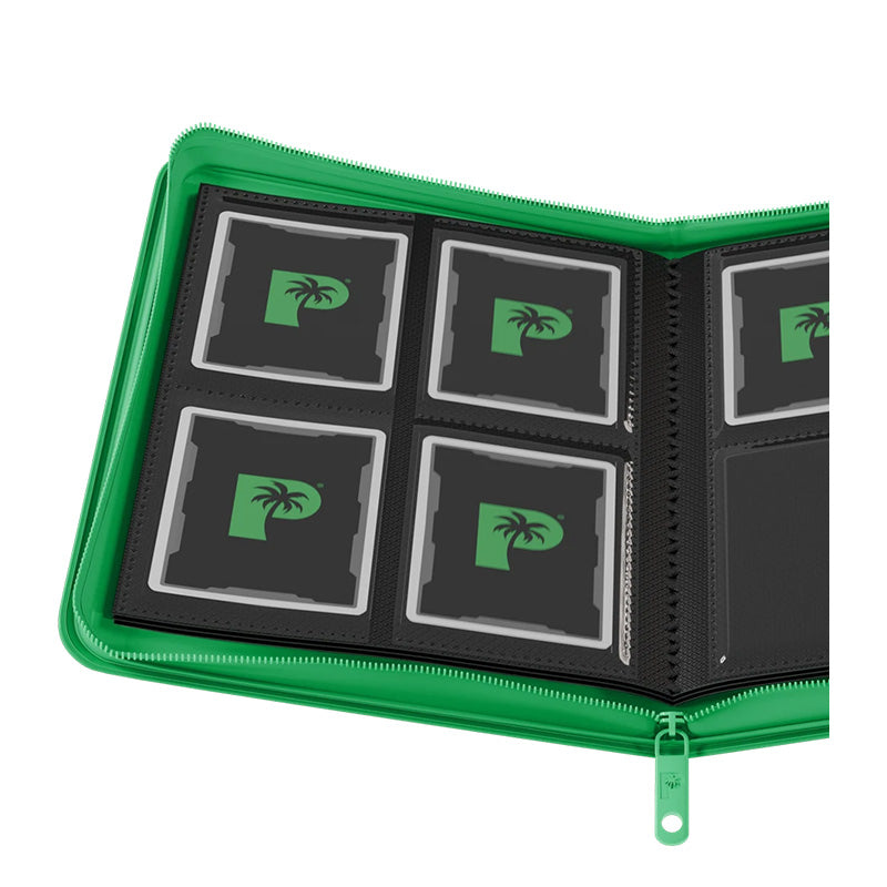 Collector's Series 4 Pocket Zip Trading Card Binder - GREEN