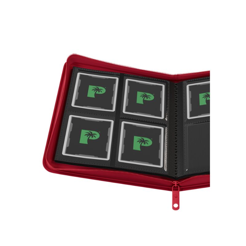 Collector's Series 4 Pocket Zip Trading Card Binder - RED